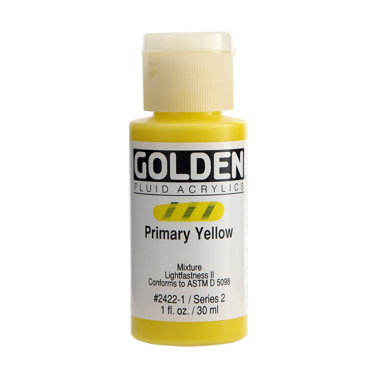 Golden High Flow Acrylic - Primary Yellow, 4oz Bottle