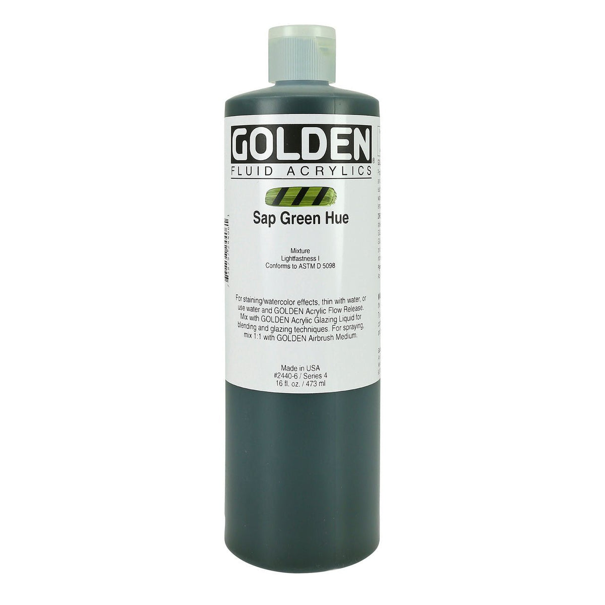 Golden Fluid Acrylic Sap Green Hue 16 oz - merriartist.com