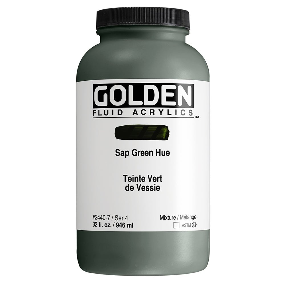 Golden Fluid Acrylic Sap Green Hue 32 oz - merriartist.com