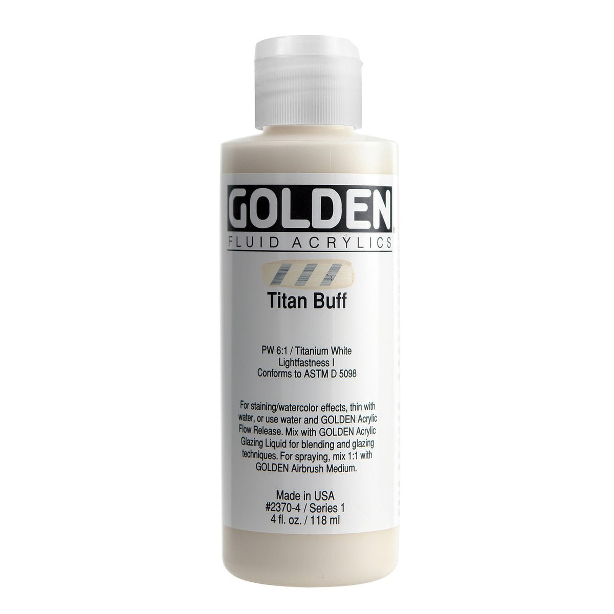 Golden Fluid Acrylic Titan Buff 4 oz - merriartist.com