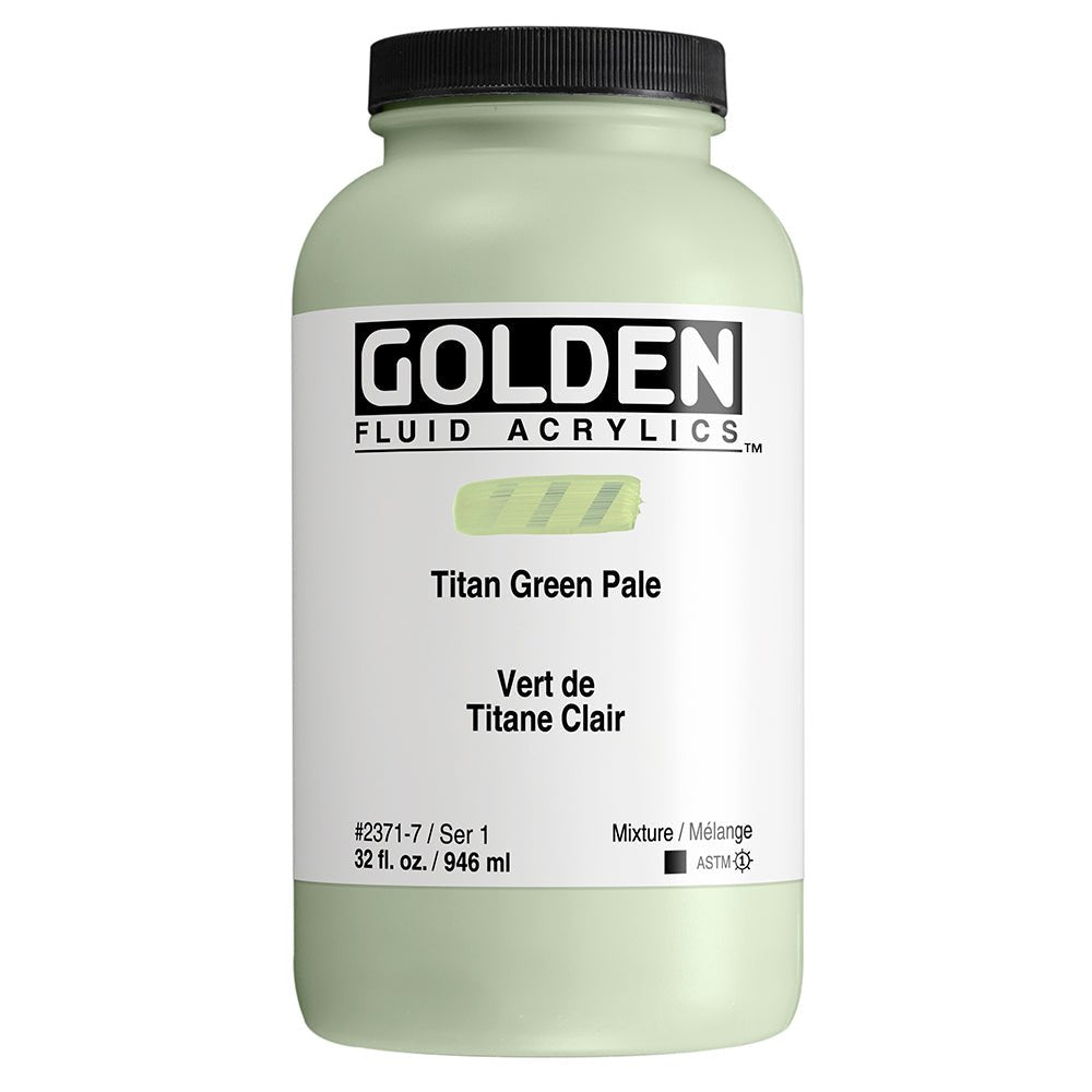 Golden Fluid Acrylic Titan Green Pale 32 oz - merriartist.com