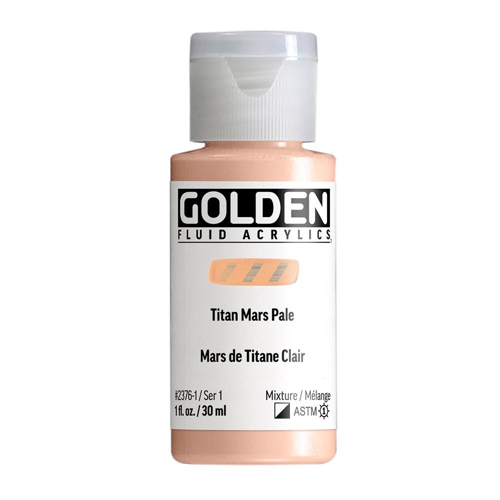 Golden Fluid Acrylic Titan Mars Pale 1 oz (pre-order) - The Merri Artist - merriartist.com