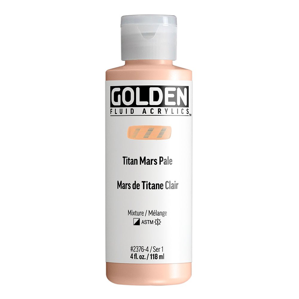 Golden Fluid Acrylic Titan Mars Pale 4 oz (pre-order) - The Merri Artist - merriartist.com