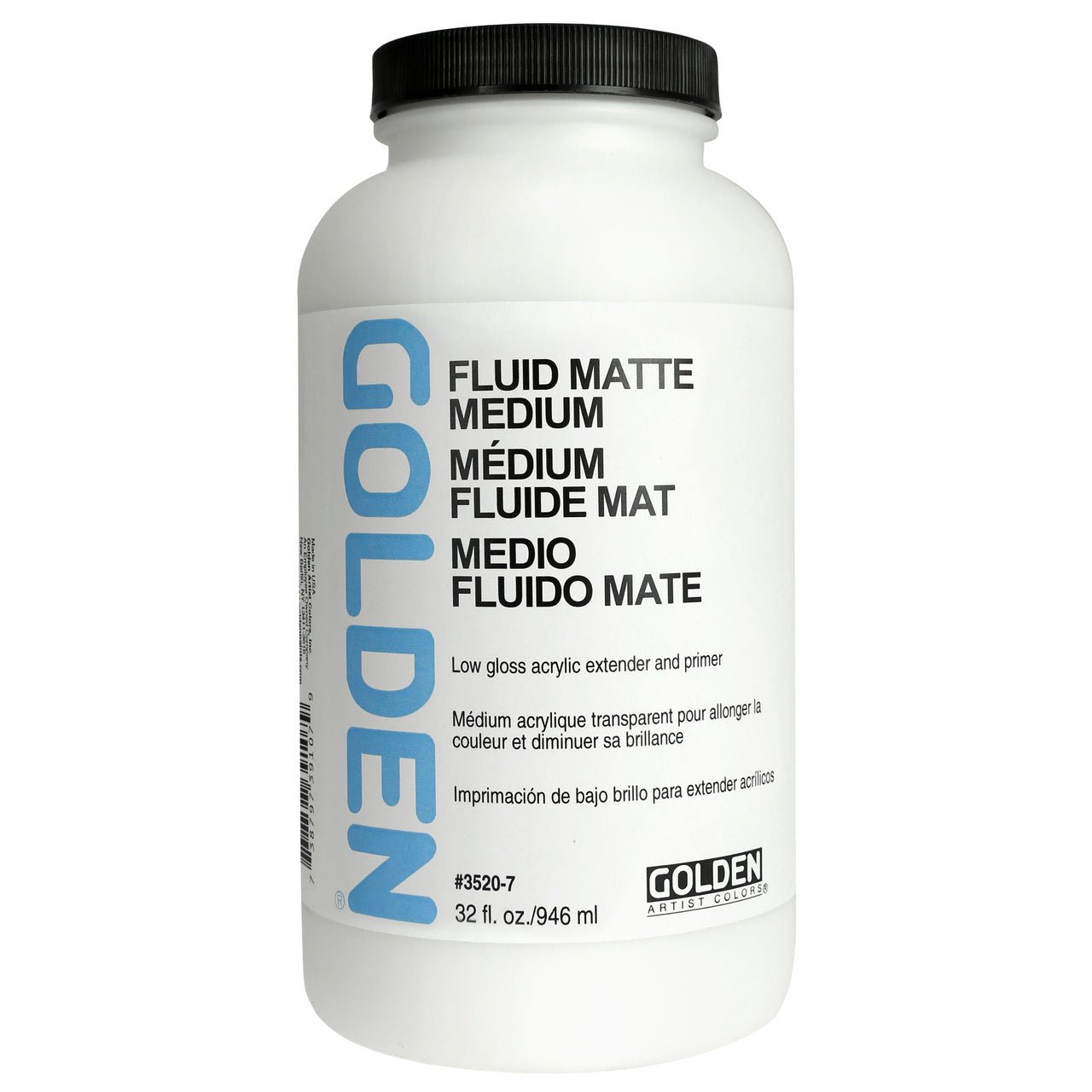 Golden Fluid Matte Medium 32 oz - merriartist.com