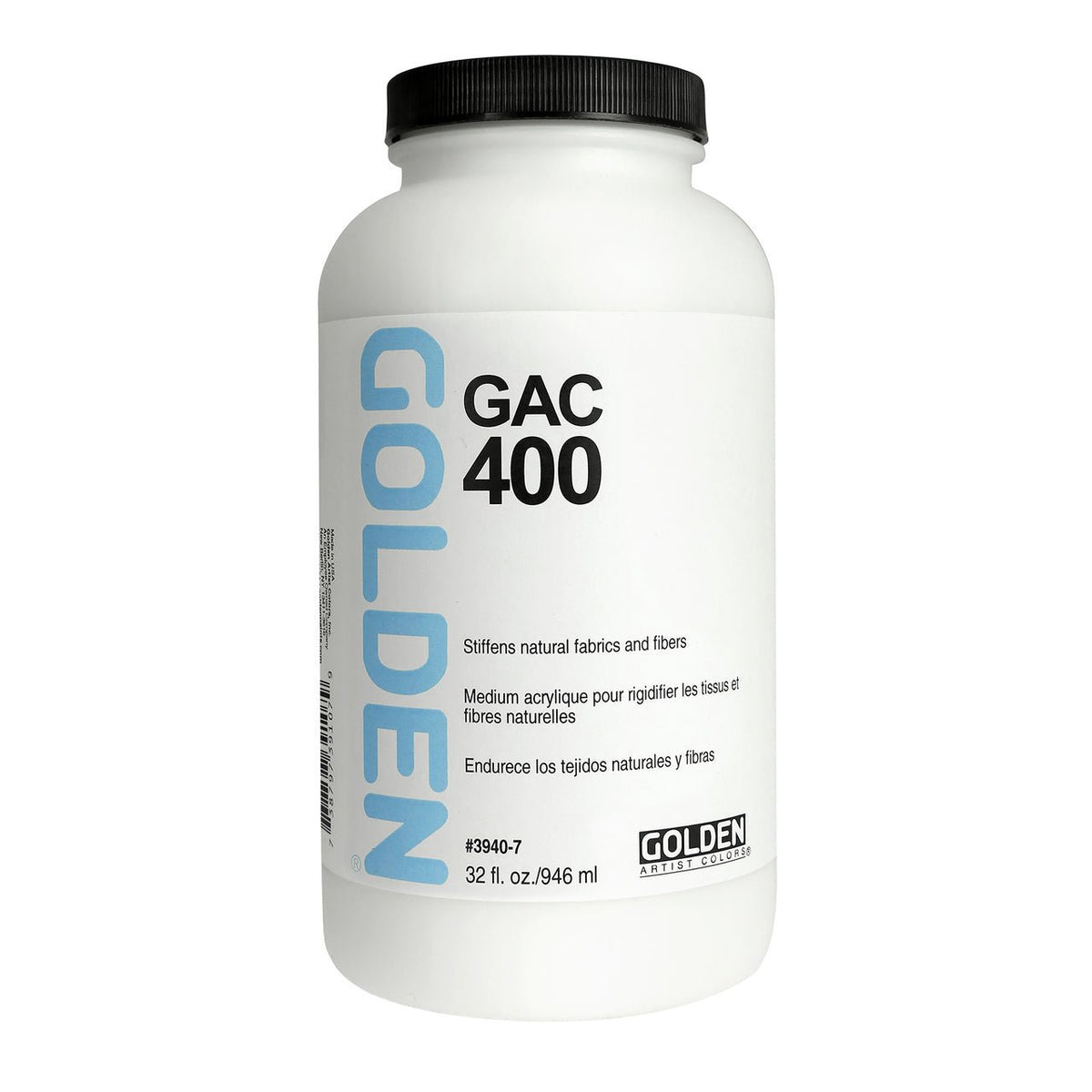 Golden GAC 400 Stiffens Textiles/Fibers 32 oz - merriartist.com