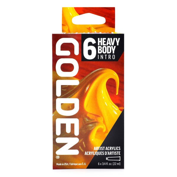 Golden Heavy Body Acrylic 6 Color Intro Set - merriartist.com