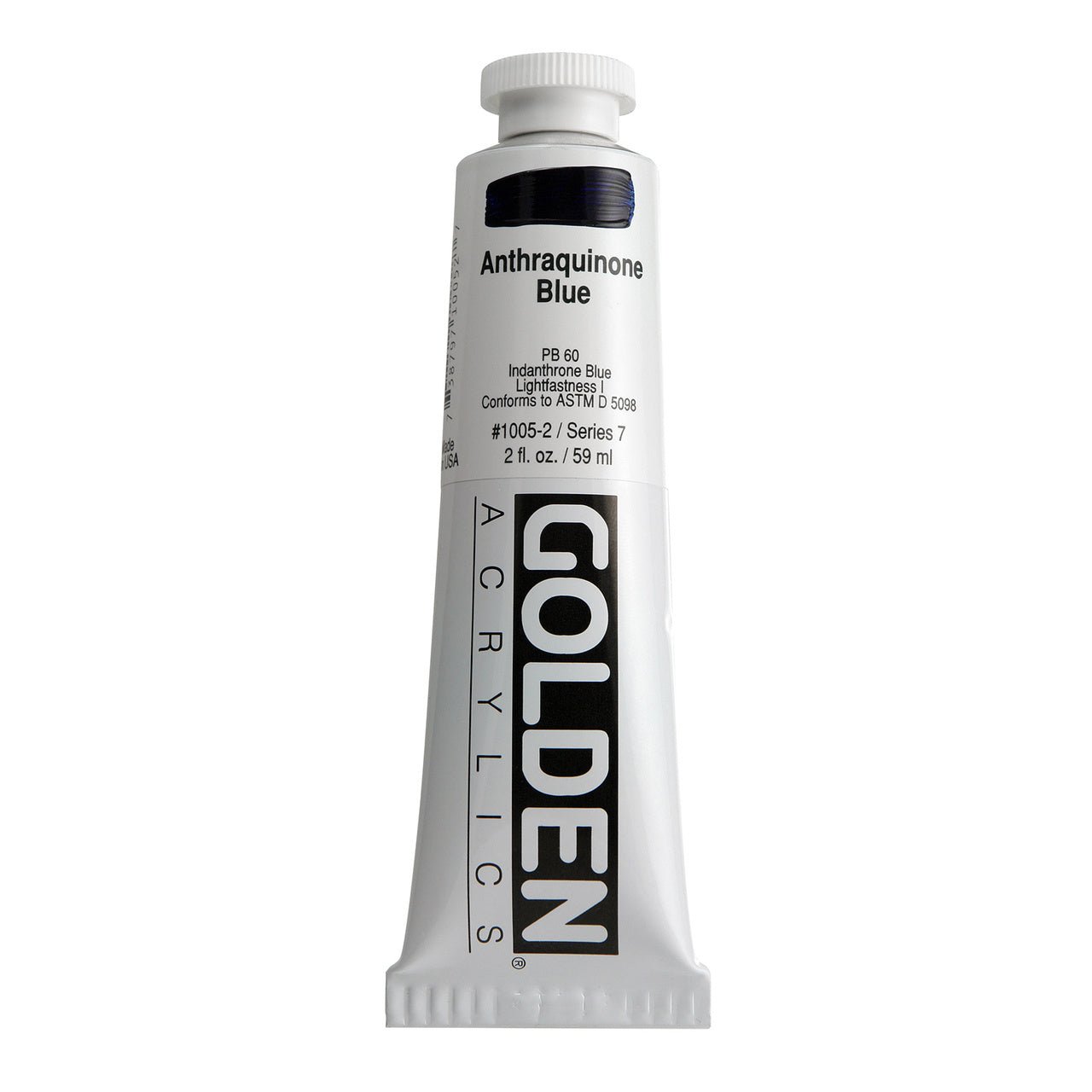 Golden Heavy Body Acrylic Anthraquinone Blue 2 oz - merriartist.com