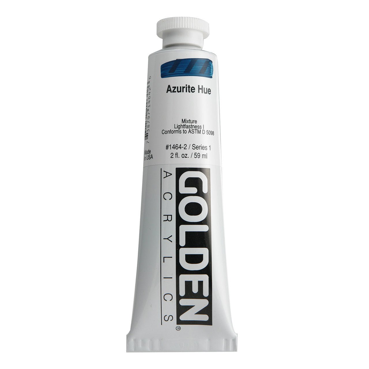 Golden Heavy Body Acrylic Azurite Hue 2 oz - merriartist.com