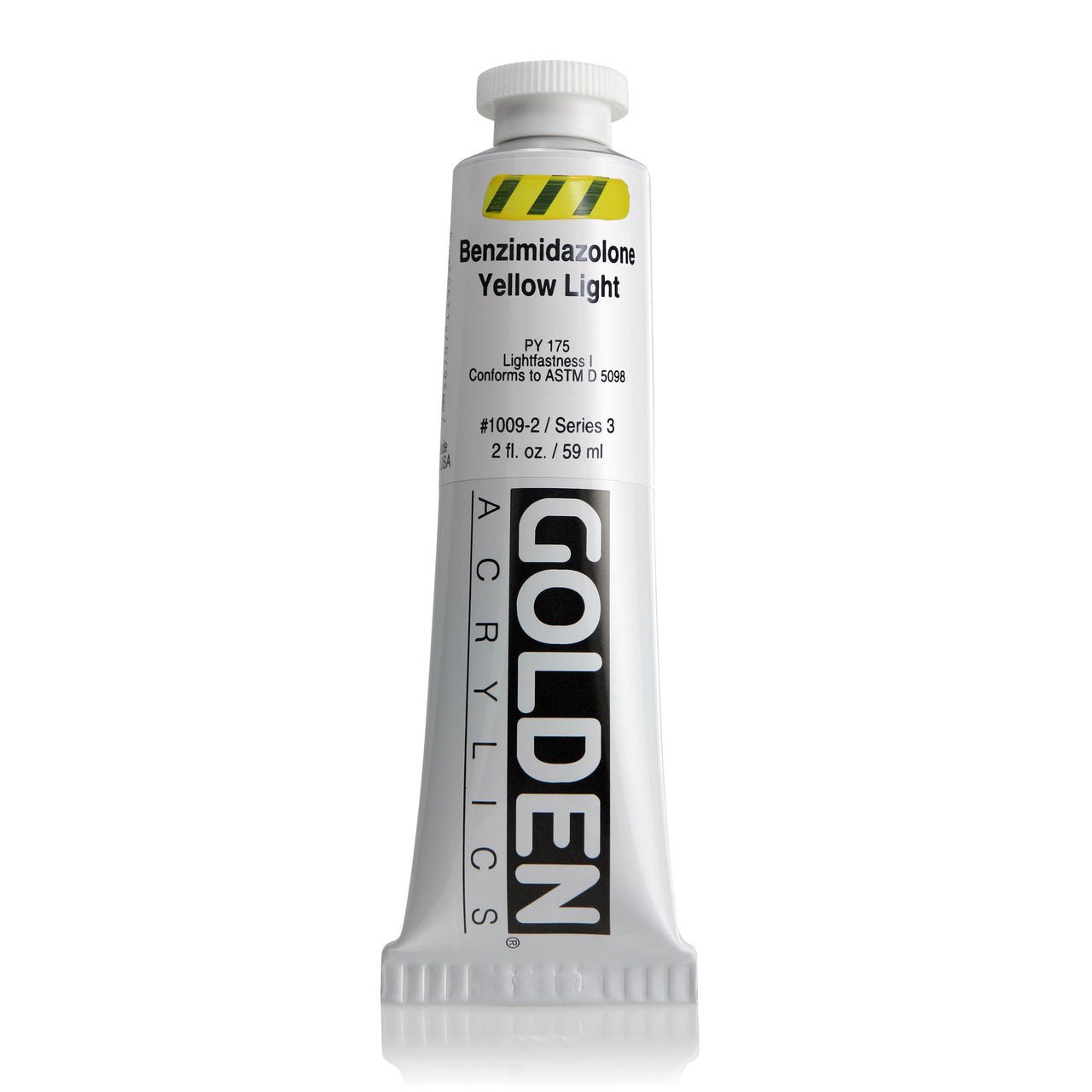 Golden Heavy Body Acrylic Benzimidazolone Yellow Light 2 oz - merriartist.com