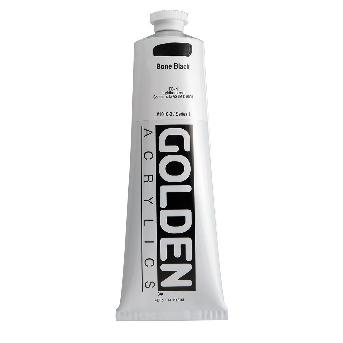 Golden Heavy Body Acrylic Bone Black 5 oz - merriartist.com