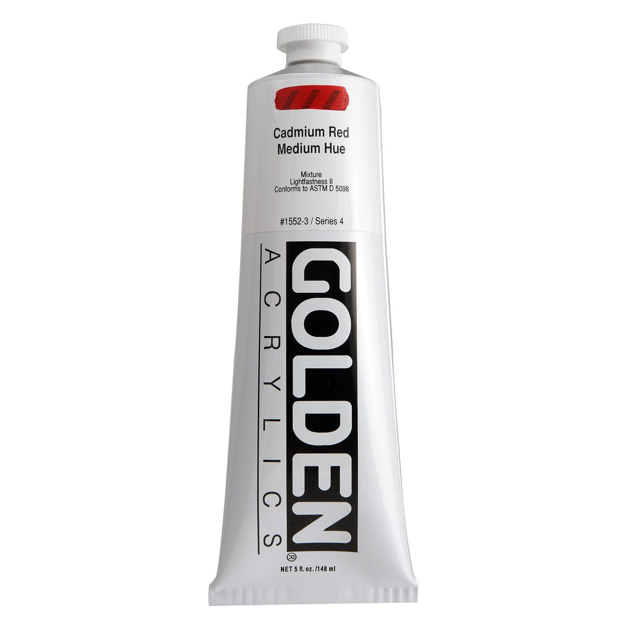 Golden Heavy Body Acrylic Cadmium Red Medium Hue 5 oz - merriartist.com