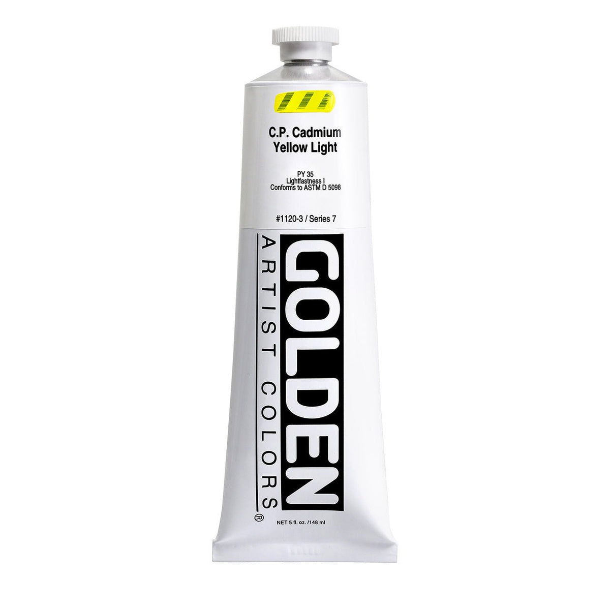 Golden Heavy Body Acrylic Cadmium Yellow Light 5 oz - merriartist.com