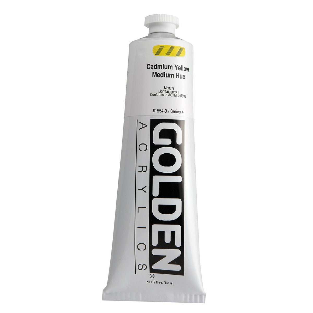 Golden Heavy Body Acrylic Cadmium Yellow Medium Hue 5 oz - merriartist.com