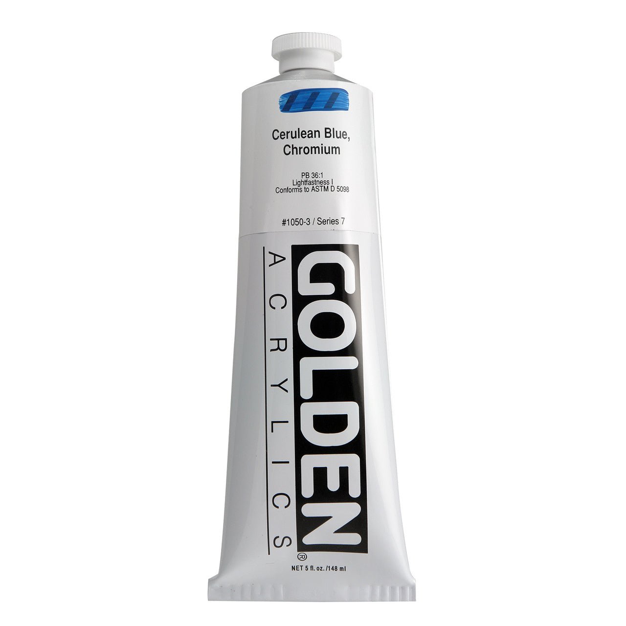 Golden Heavy Body Acrylic Cerulean Blue Chromium 5 oz - merriartist.com