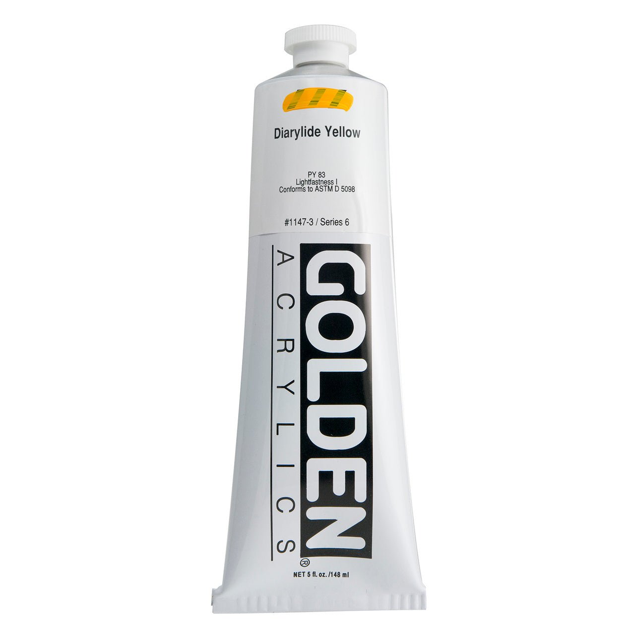 Golden Heavy Body Acrylic Diarylide Yellow 5 oz - merriartist.com