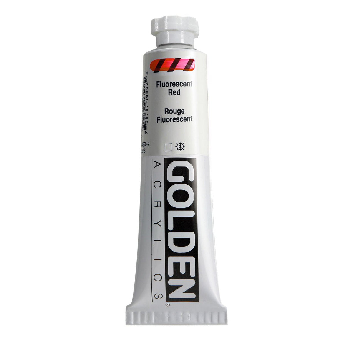 Golden Heavy Body Acrylic Fluorescent Red 2 oz - merriartist.com