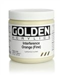 Golden Heavy Body Acrylic Interference Orange (fine) 8 oz - merriartist.com