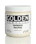 Golden Heavy Body Acrylic Interference Red (fine) 8 oz - merriartist.com