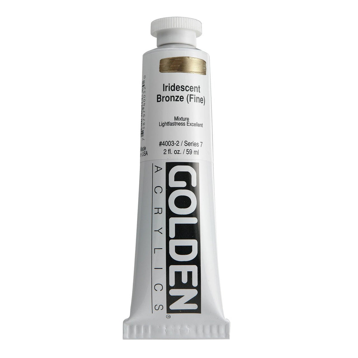 Golden Heavy Body Acrylic Iridescent Bronze (fine) 2 oz - merriartist.com