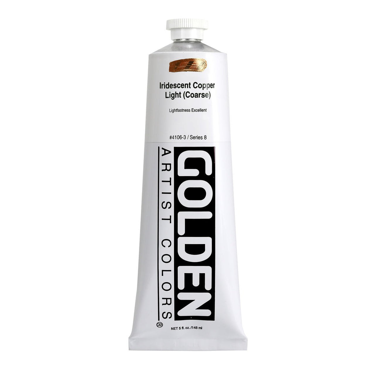 Golden Heavy Body Acrylic Iridescent Copper Light (Coarse) 5 oz - merriartist.com