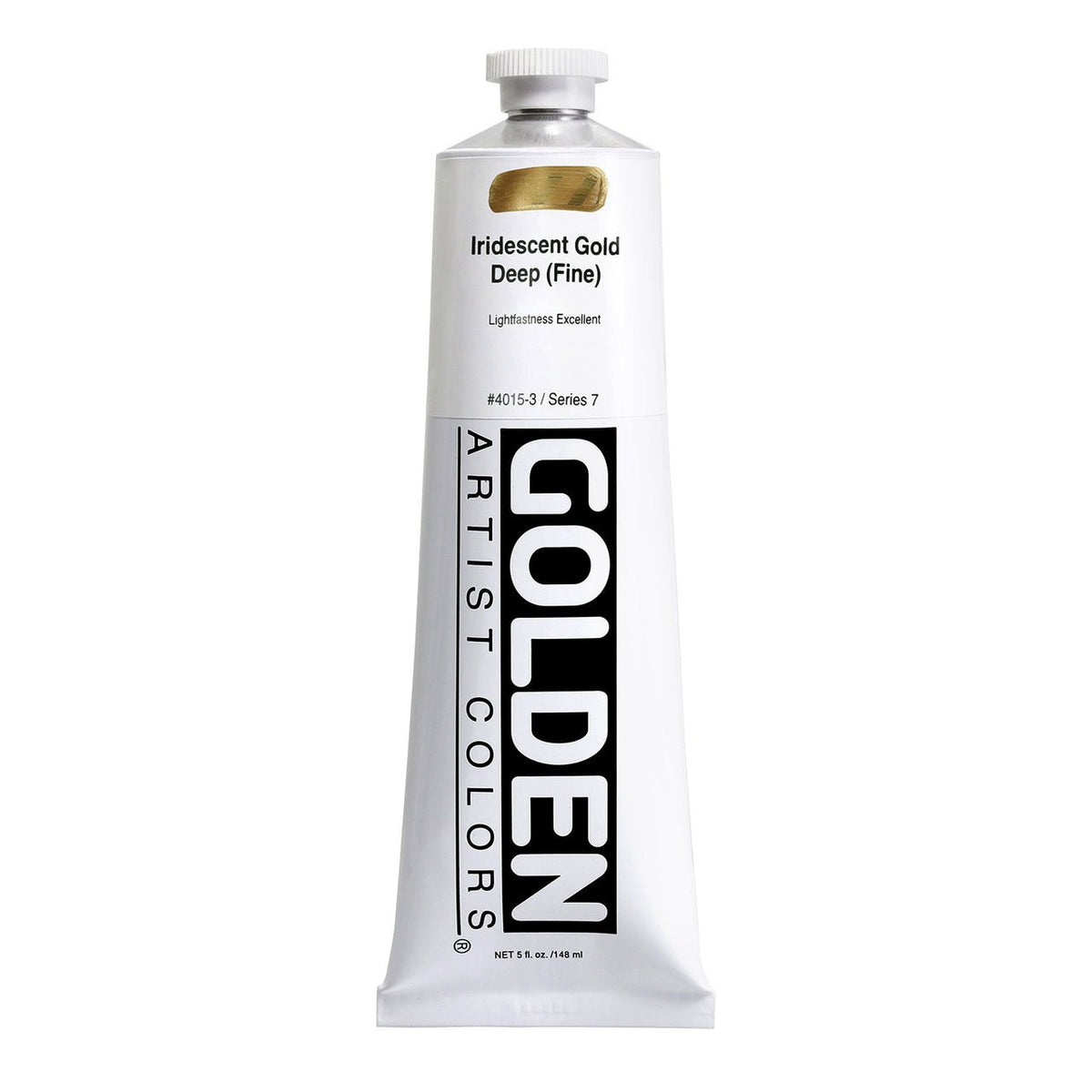 Golden Heavy Body Acrylic Iridescent Gold Deep (fine) 5 oz - merriartist.com