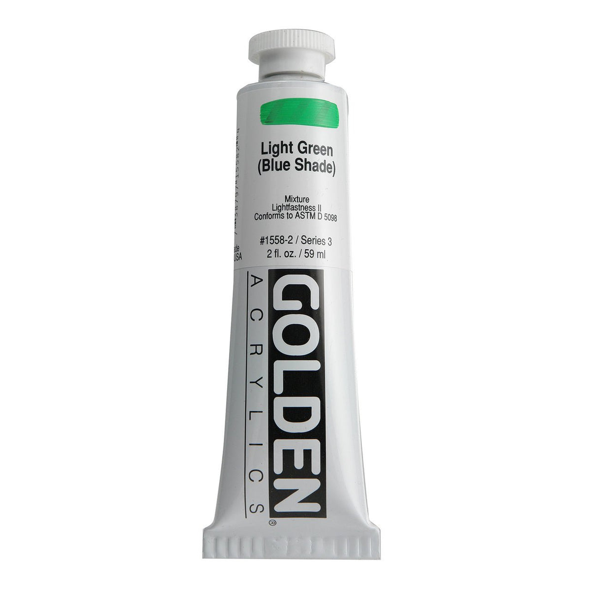 Golden Heavy Body Acrylic Light Green (blue shade) 2 oz - merriartist.com
