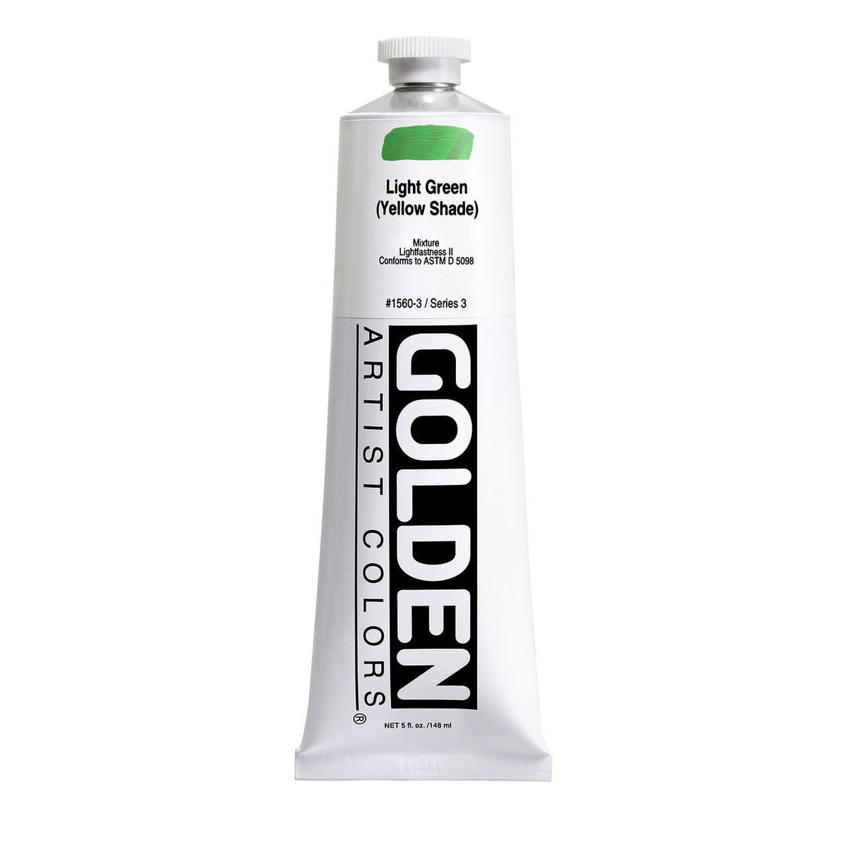 Golden Heavy Body Acrylic Light Green (yellow shade) 5 oz - merriartist.com