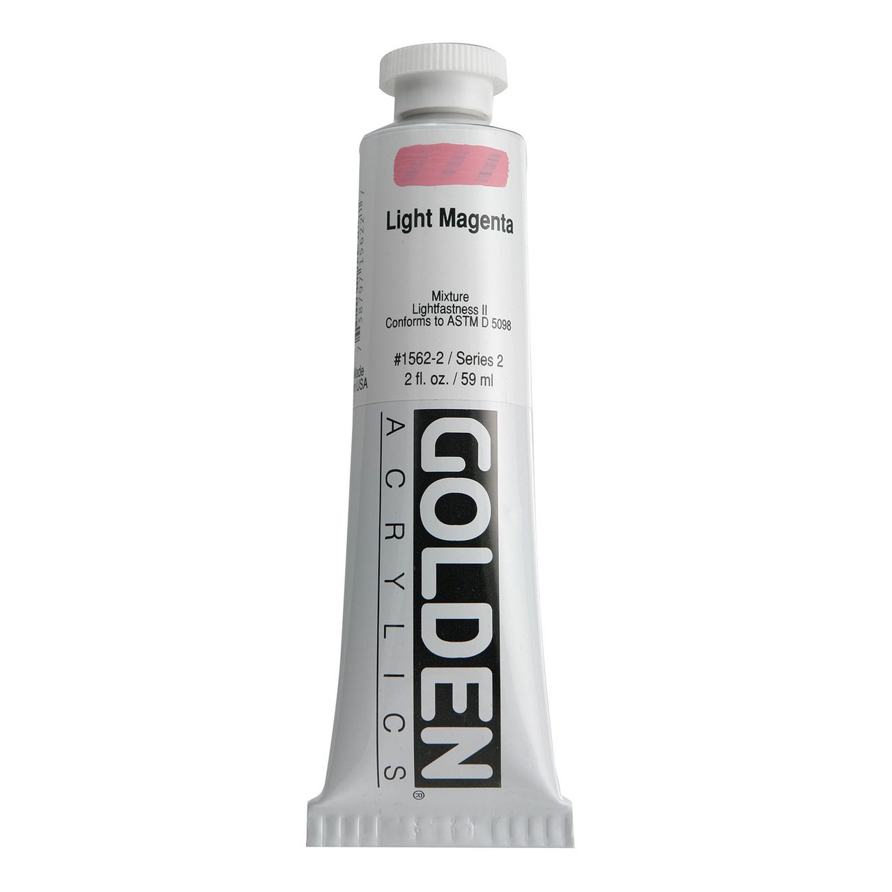 Golden Heavy Body Acrylic Light Magenta 2 oz - merriartist.com