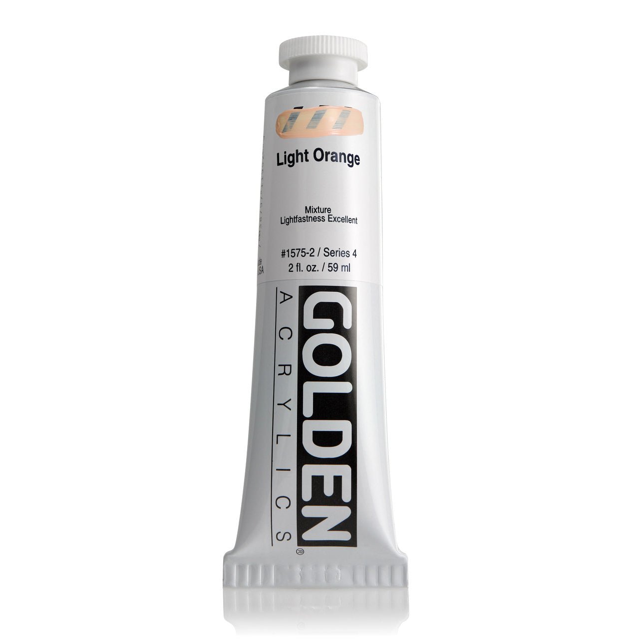 Golden Heavy Body Acrylic Light Orange 2 oz - merriartist.com