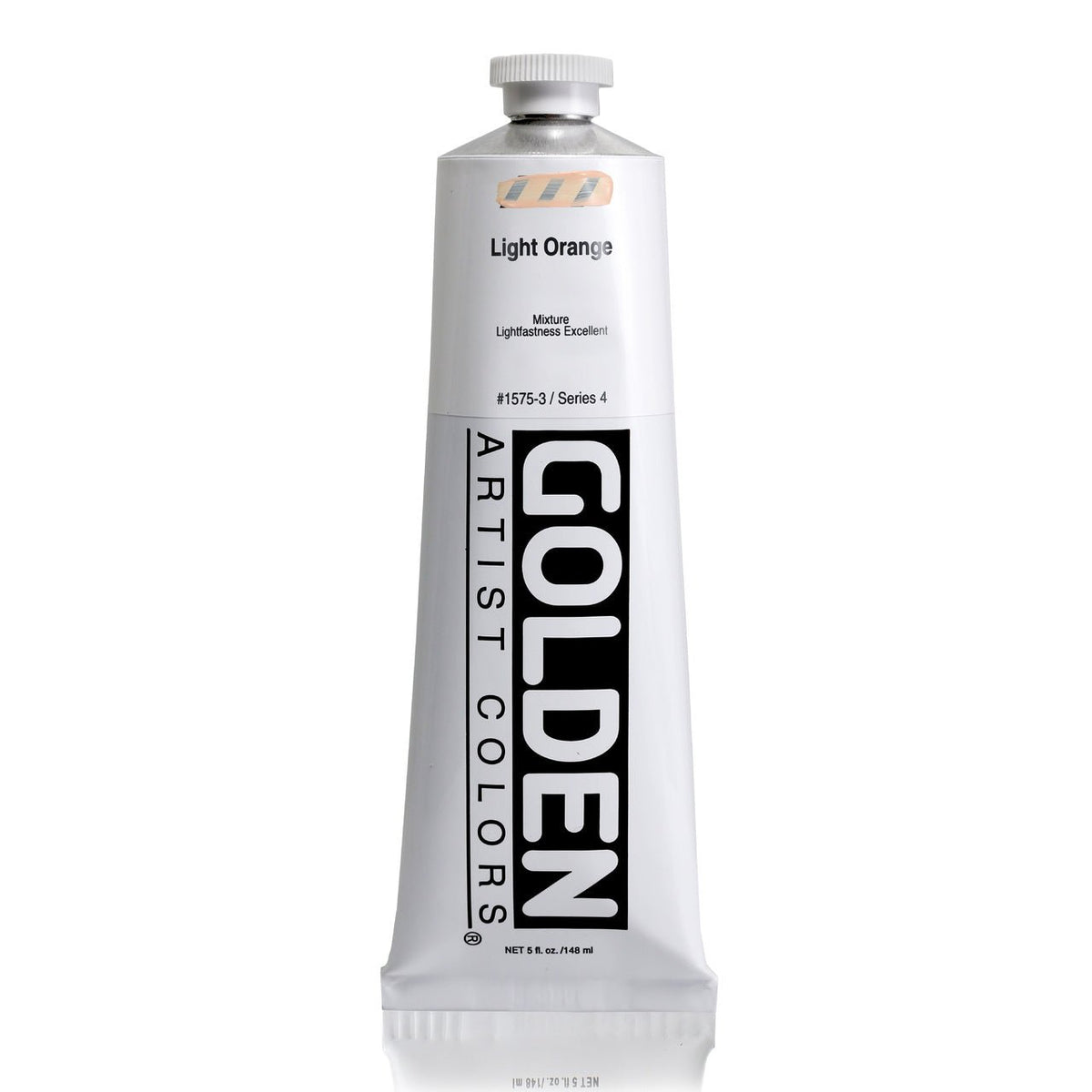 Golden Heavy Body Acrylic Light Orange 5 oz - merriartist.com