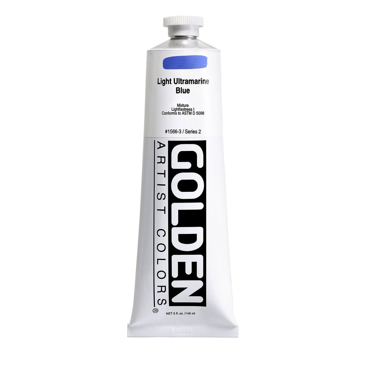 Golden Heavy Body Acrylic Light Ultramarine Blue 5 oz - merriartist.com