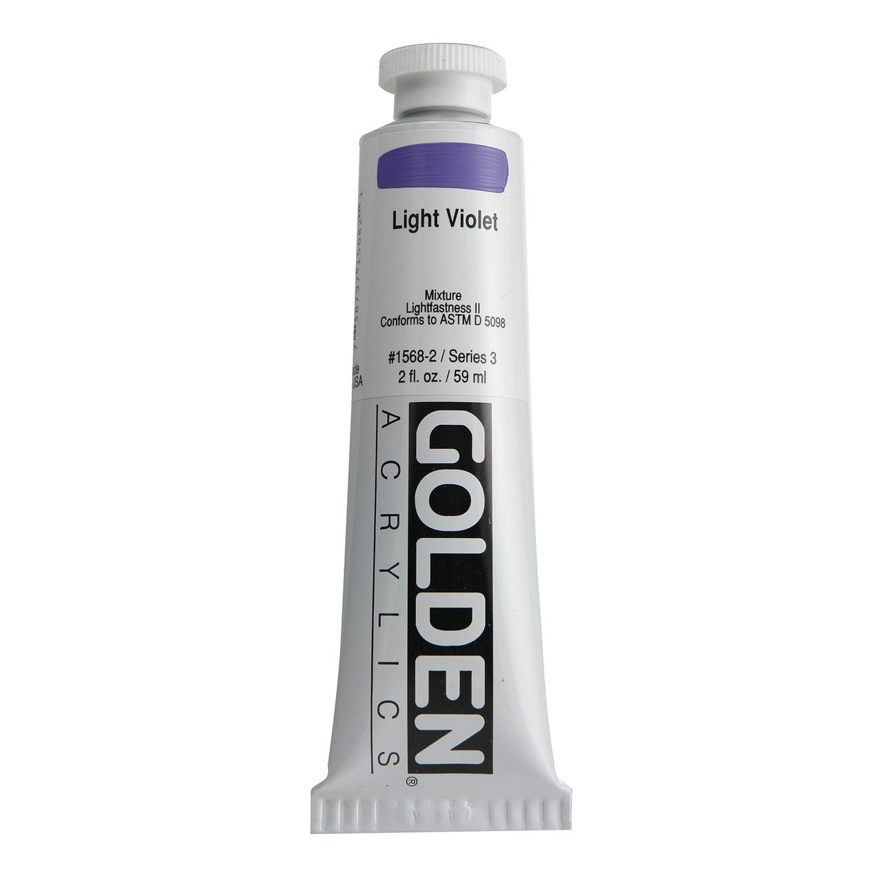 Golden Heavy Body Acrylic Light Violet 2 oz - merriartist.com