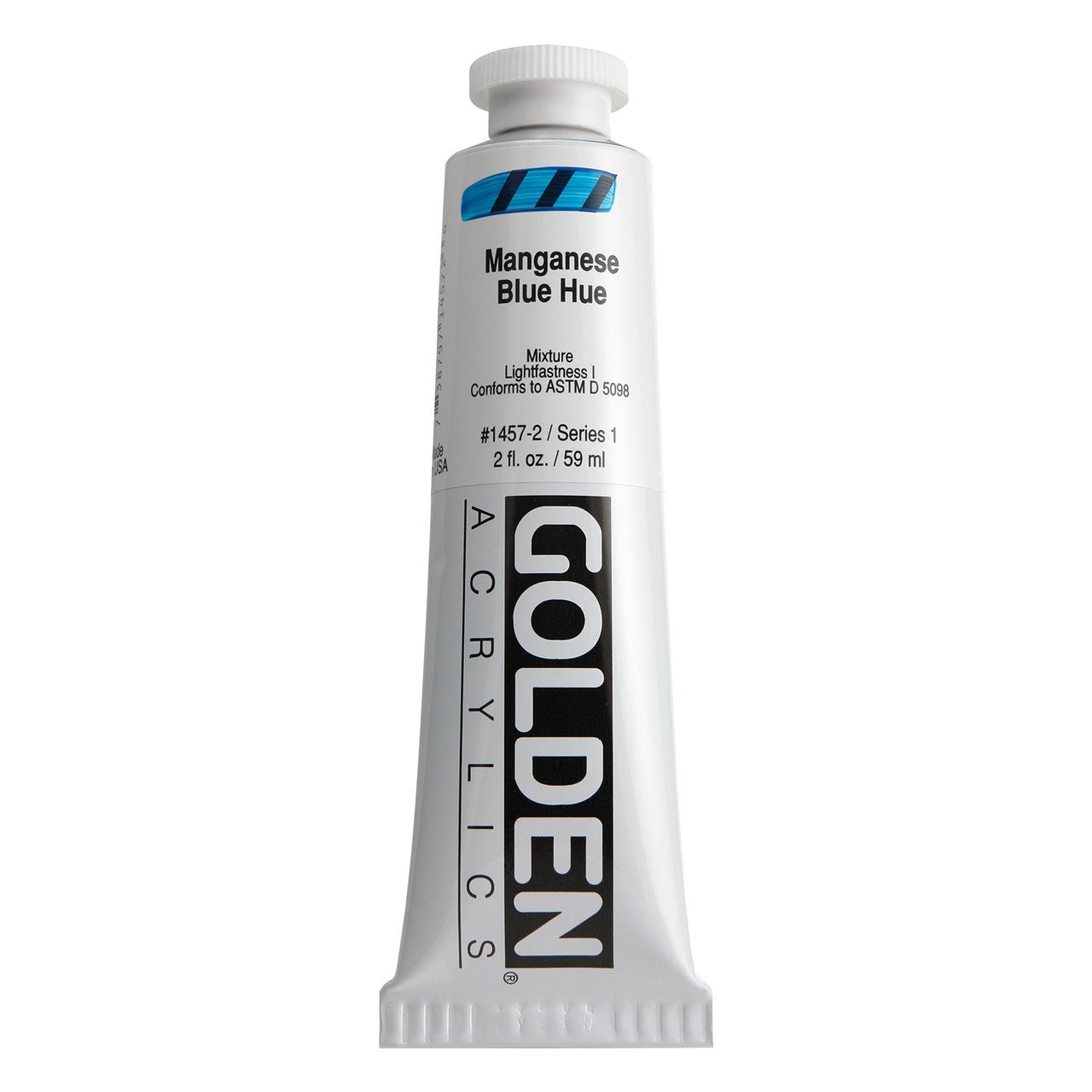 Golden Heavy Body Acrylic Manganese Blue Hue 2 oz - merriartist.com