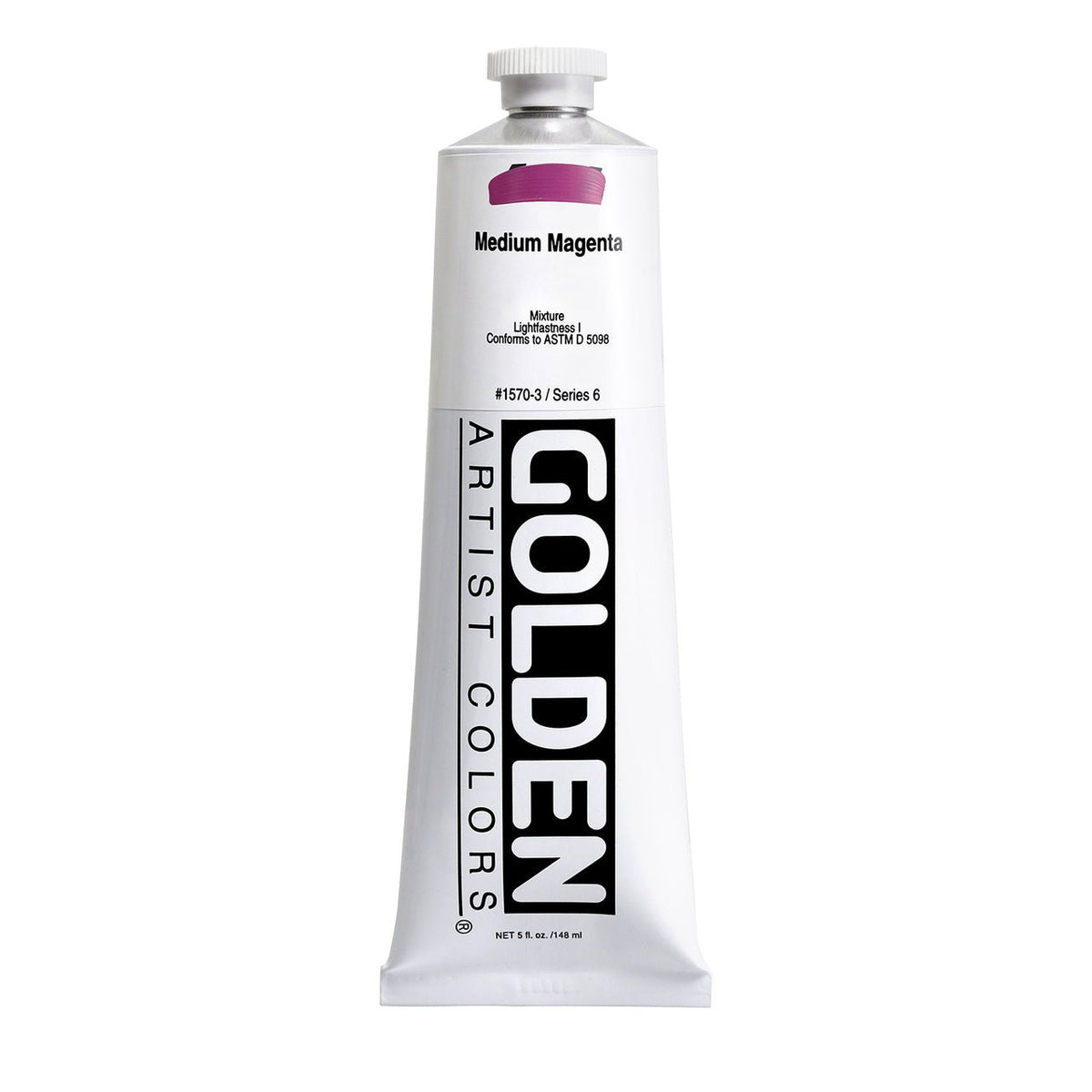 Golden Heavy Body Acrylic Medium Magenta 5 oz - merriartist.com