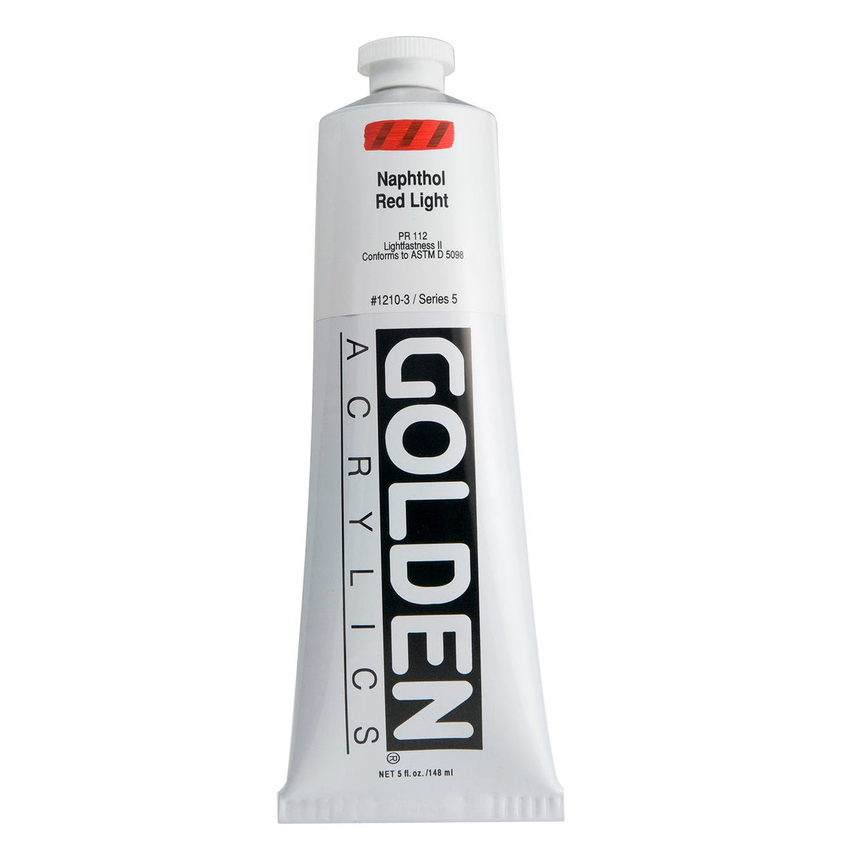 Golden Heavy Body Acrylic Naphthol Red Light 5 oz - merriartist.com