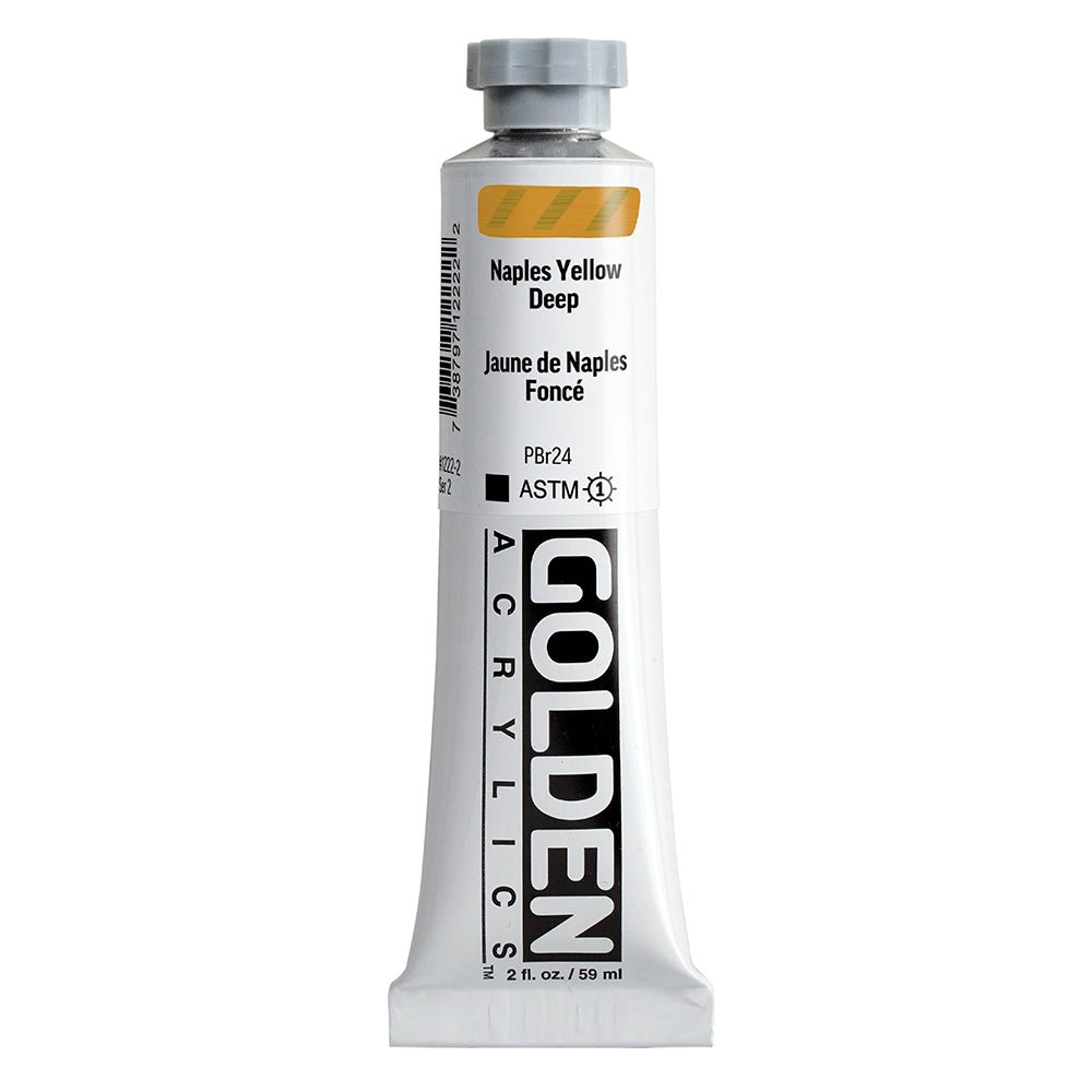 Golden Heavy Body Acrylic Naples Yellow Deep 2 oz (pre-order) - The Merri Artist - merriartist.com