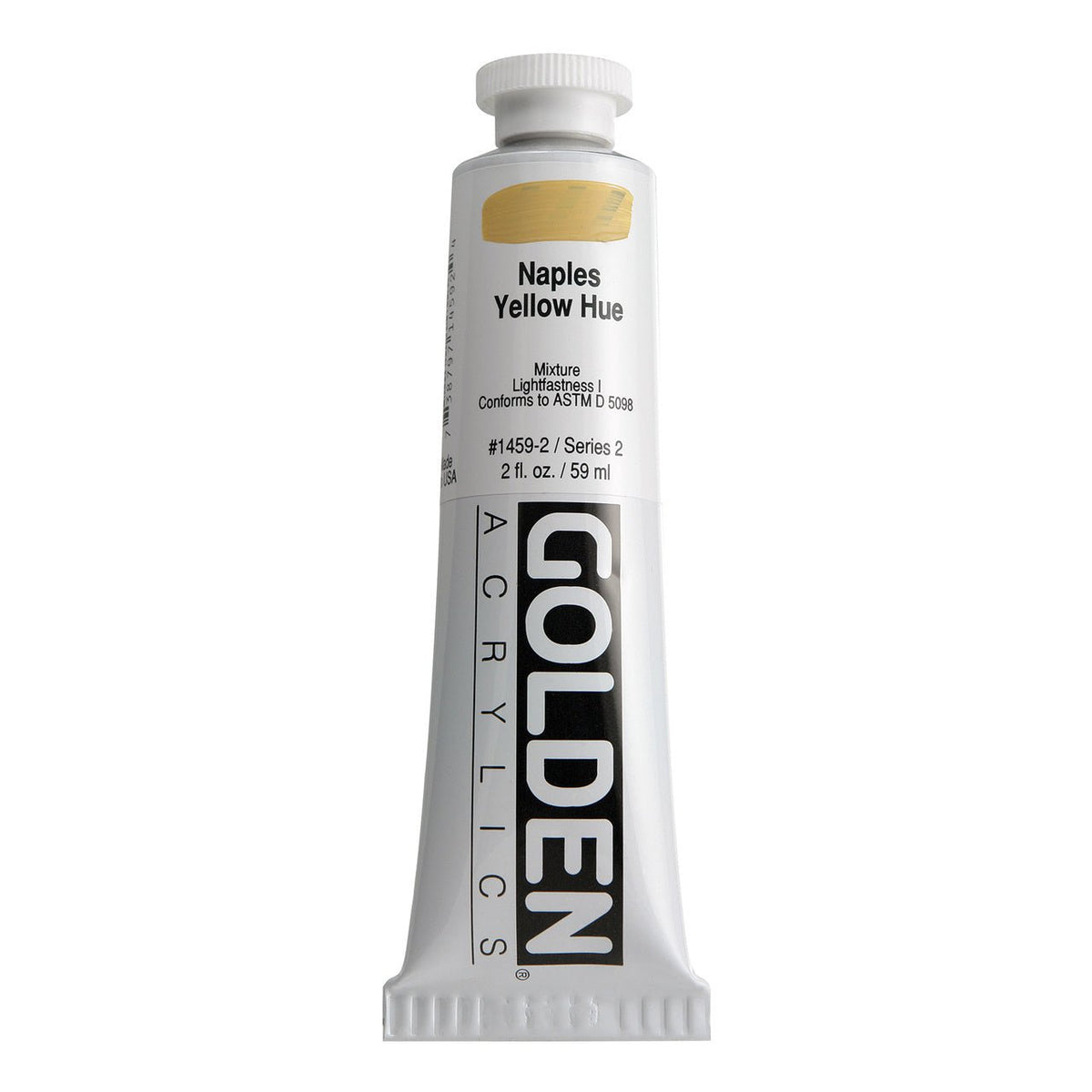 Golden Heavy Body Acrylic Naples Yellow Hue 2 oz - merriartist.com