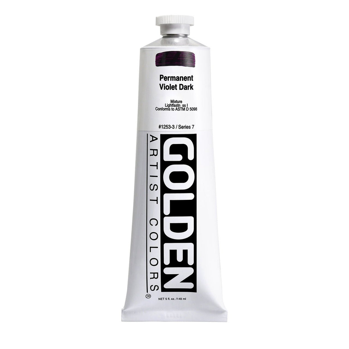 Golden Heavy Body Acrylic Permanent Violet Dark 5 oz - merriartist.com