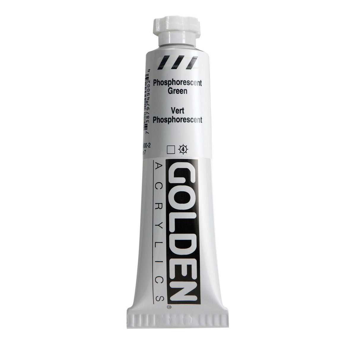 Golden Heavy Body Acrylic Phosphorescent Green 2 oz - merriartist.com