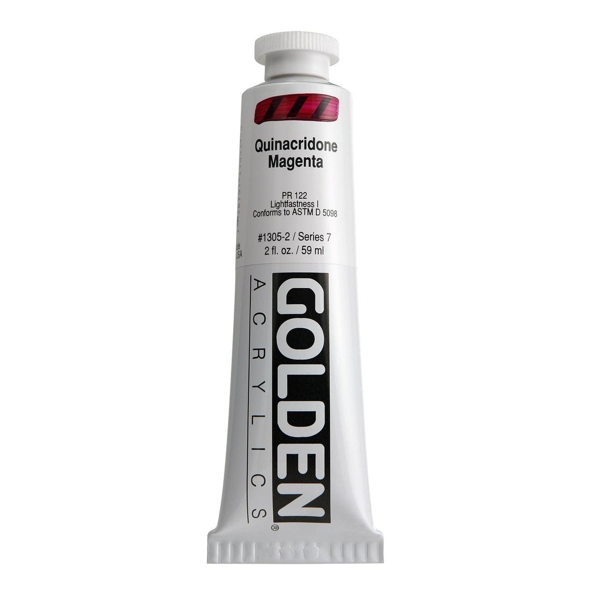 Golden Heavy Body Acrylic Quinacridone Magenta 2 oz - merriartist.com