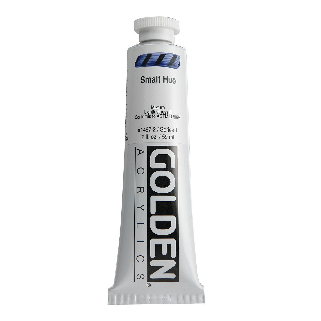Golden Heavy Body Acrylic Smalt Blue Hue 2 oz - merriartist.com