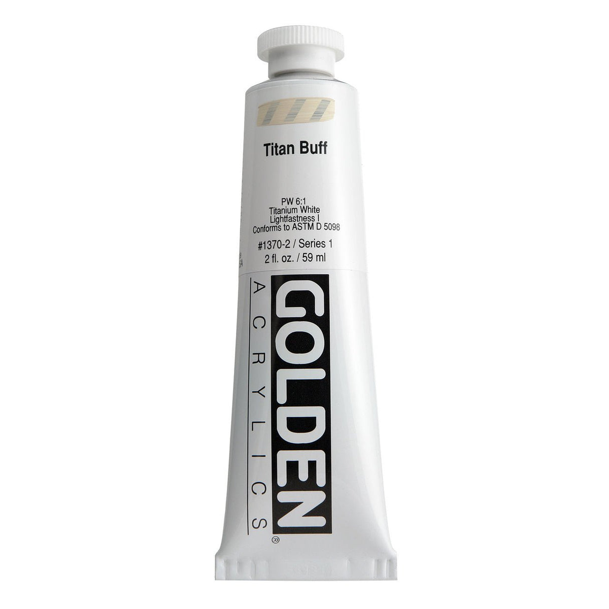 Golden Heavy Body Acrylic Titan Buff 2 oz - merriartist.com
