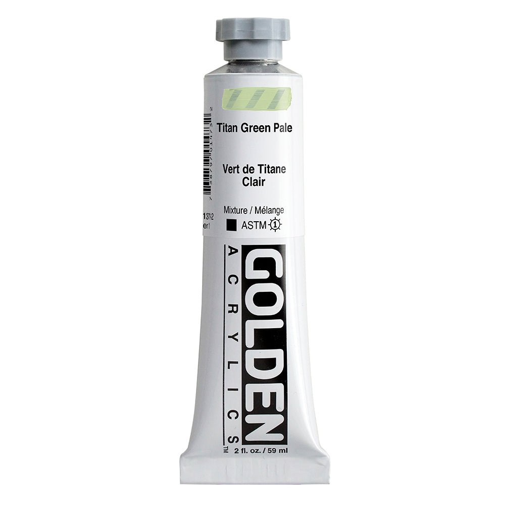 Golden Heavy Body Acrylic Titan Green Pale 2 oz - merriartist.com