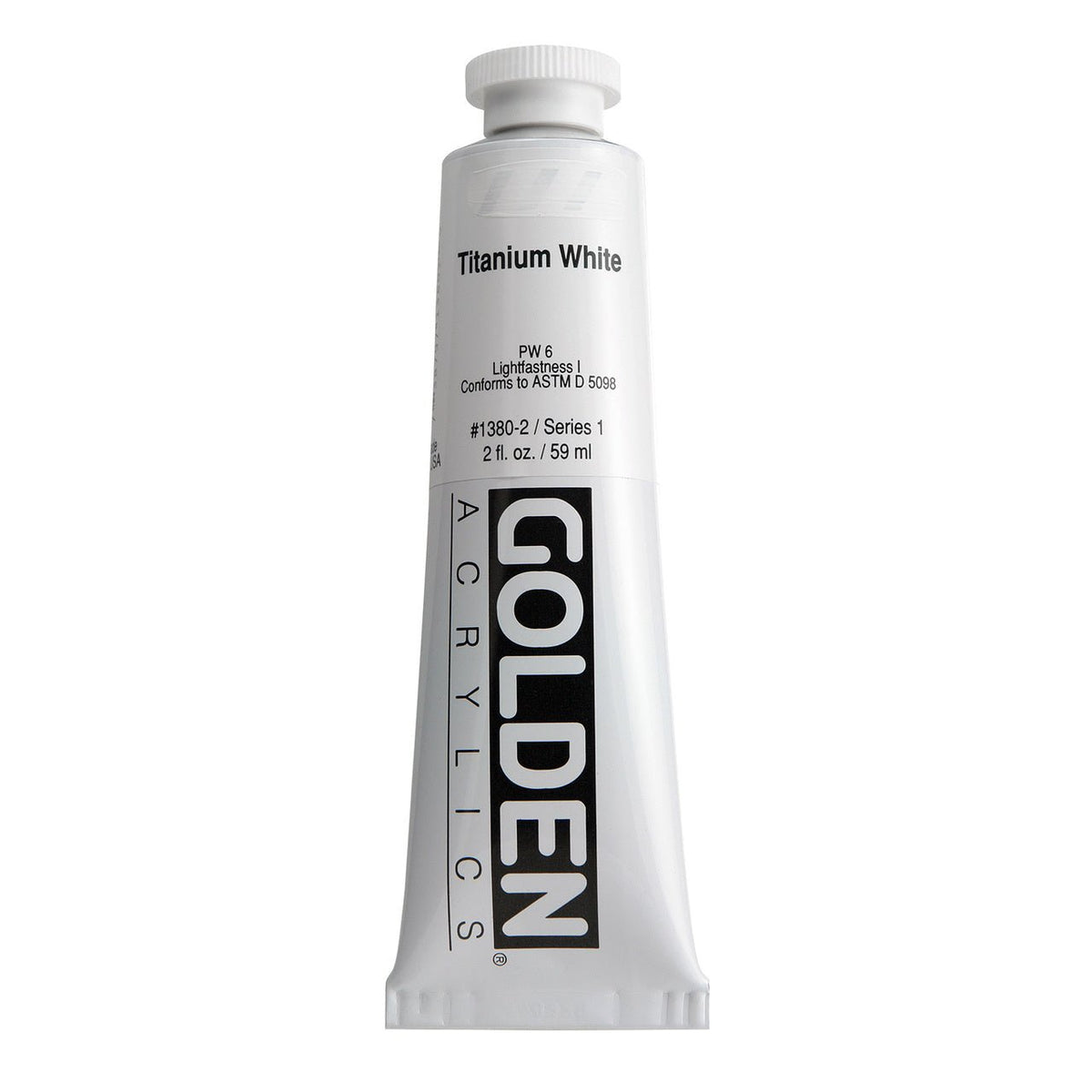 Golden Heavy Body Acrylic Titanium White 2 oz - merriartist.com