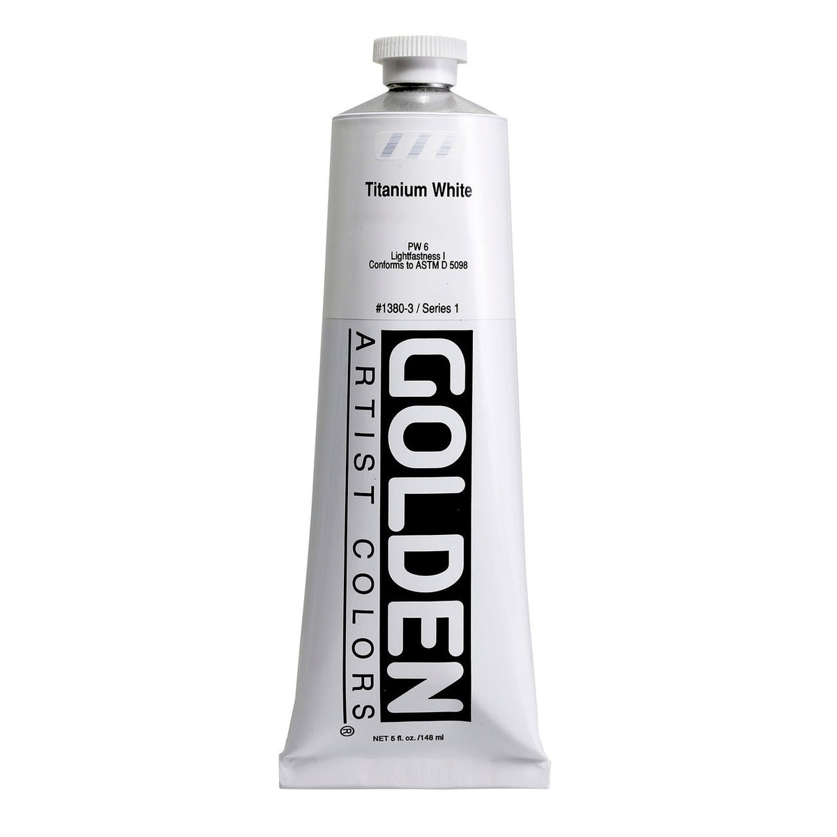 Golden Heavy Body Acrylic Titanium White 5 oz - merriartist.com