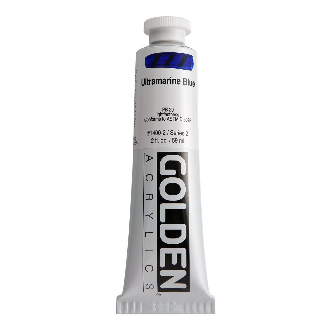 Golden Heavy Body Acrylic Ultramarine Blue 2 oz - merriartist.com