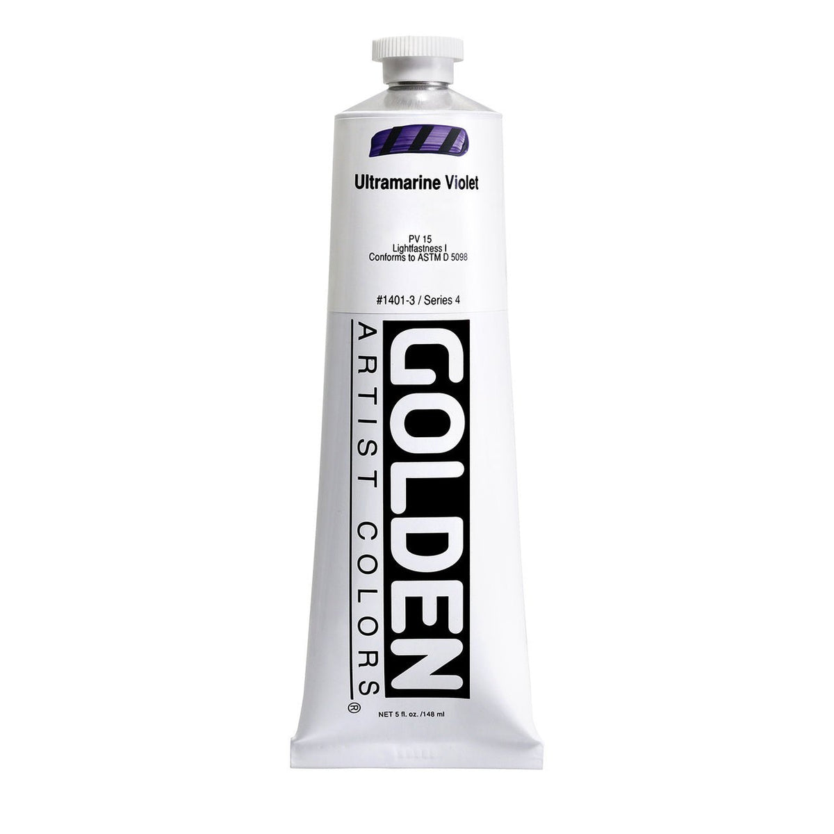 Golden Heavy Body Acrylic Ultramarine Violet 5 oz - merriartist.com