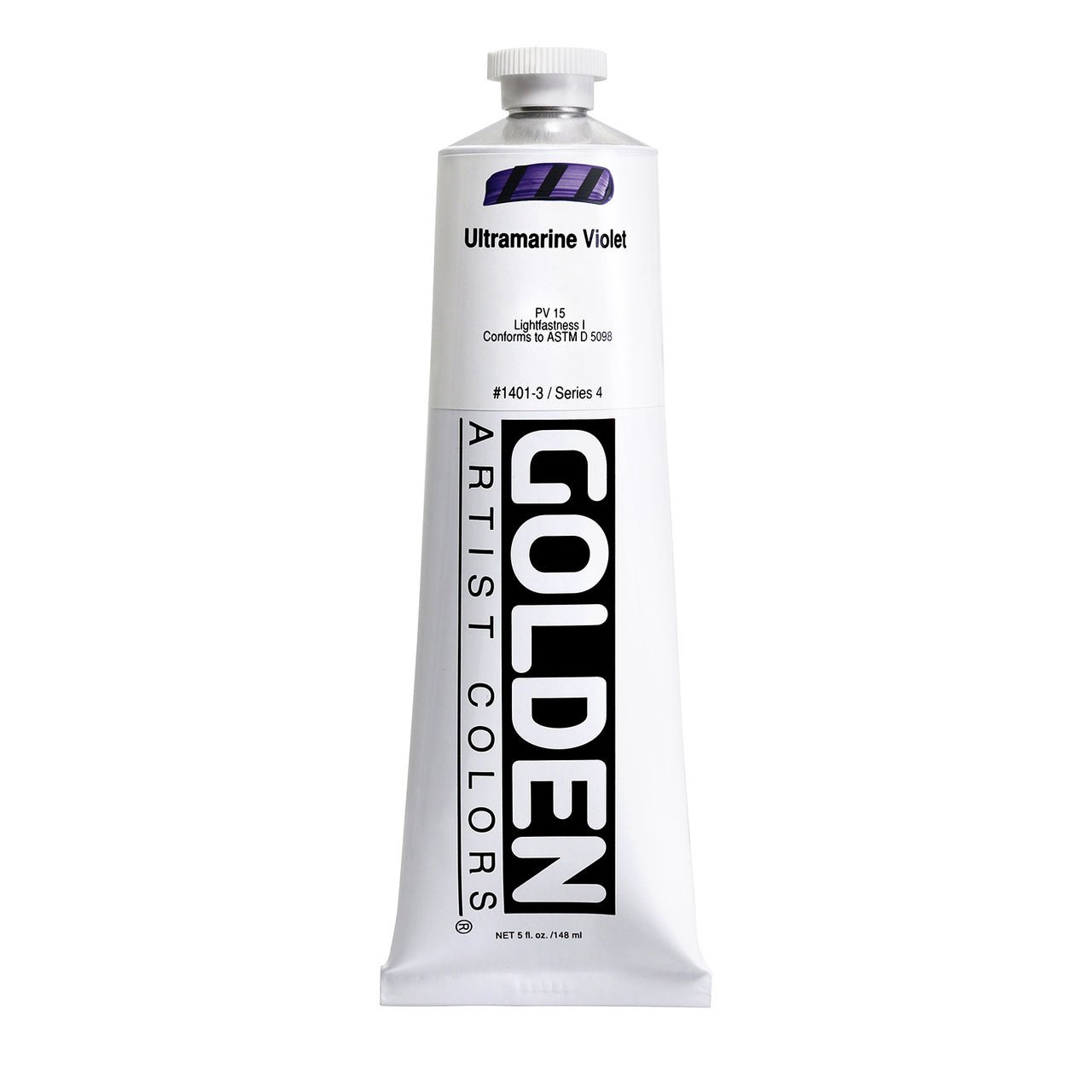 Golden Heavy Body Acrylic Ultramarine Violet 5 oz - merriartist.com