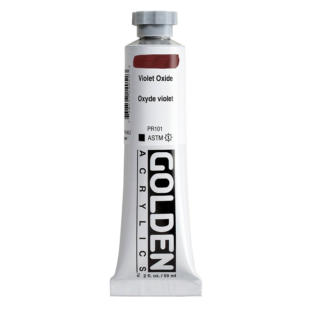 Golden Heavy Body Acrylic Violet Oxide 2 oz - merriartist.com