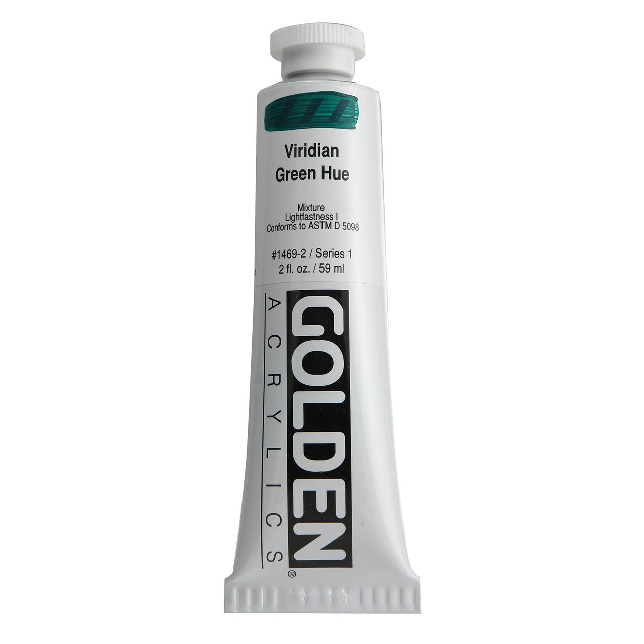 Golden Heavy Body Acrylic Viridian Hue 2 oz - merriartist.com
